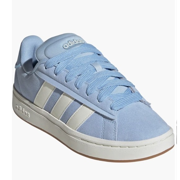 Adidas Women's Grand Court Base 00s Blue Suede IH6192 Size 8 - Picture 1 of 11